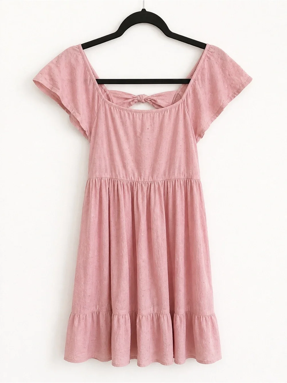Old Navy Pink Eyelet Midi Dress Girls Size L